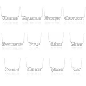 Zodiac name necklaces